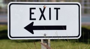 Exit sign