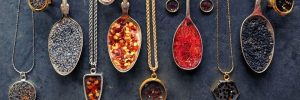 Jewelry created with resin dipped spicej