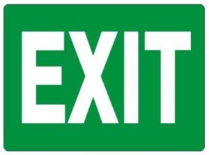 Exit sign - maine sbdc