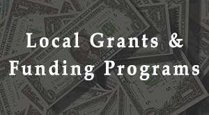 Graphic with text - Link to Local Grants and Funding programs