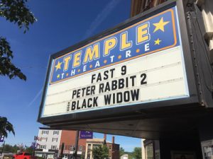 Movie Sign - Temple Cinema - Houlton - Maine SBDC