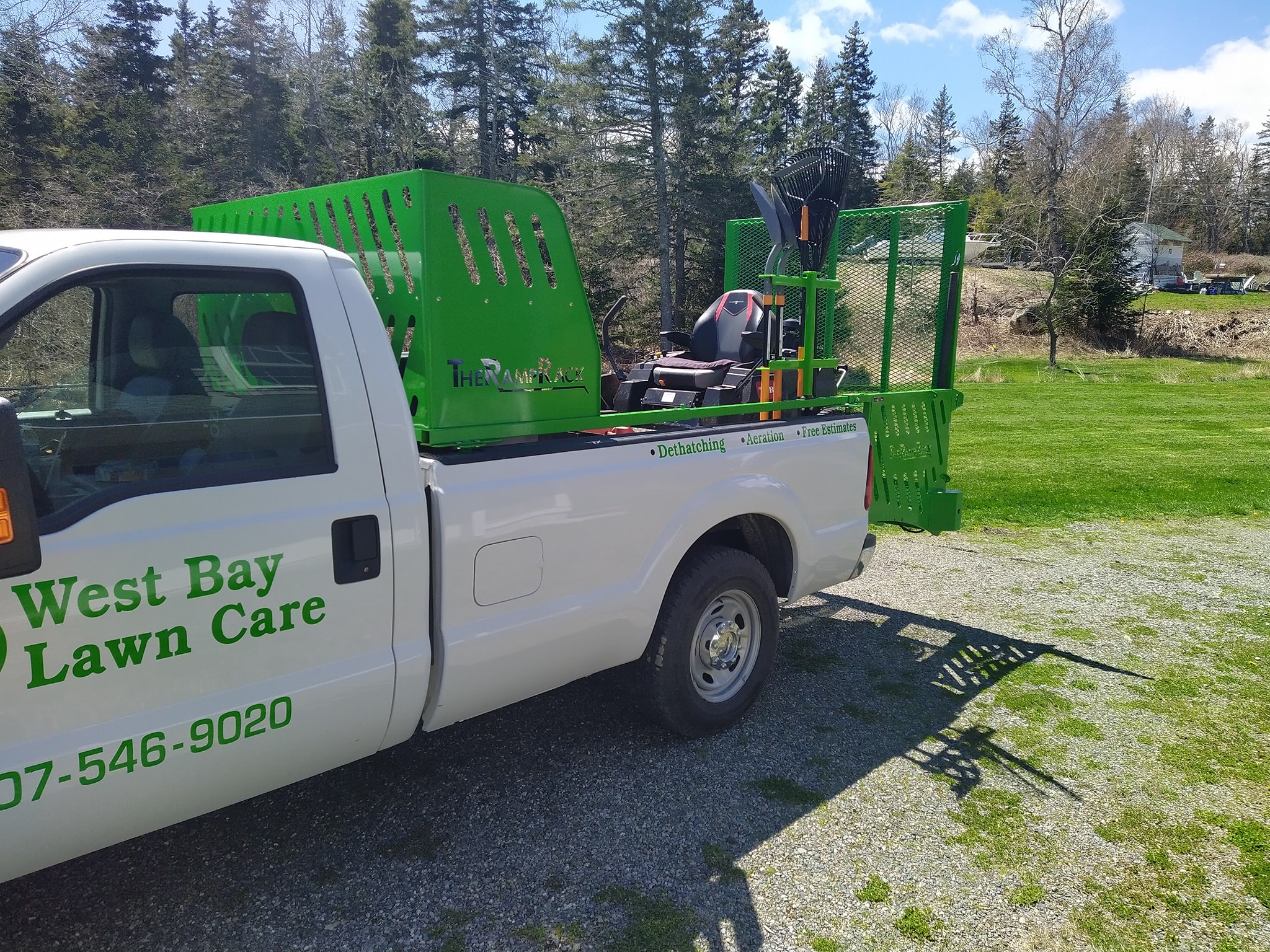 Truck and Landscape Machines - West Bay Lawn Care - Gouldsboro - Maine SBDC