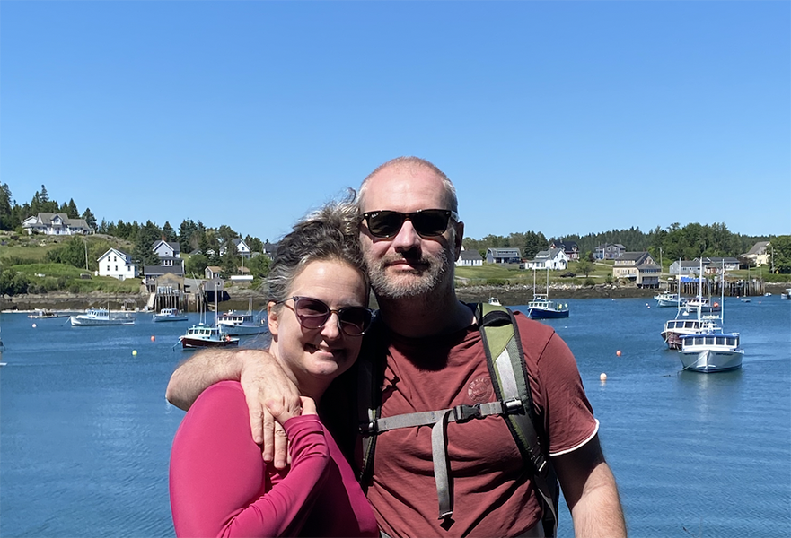 Kathryn Toppan and husband Sean Lent, of Bad Little Brewing Company - Machias - Maine SBDC