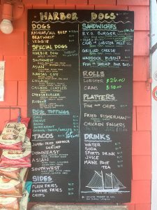 Harbor Dogs menu