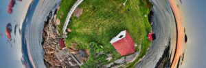 Maine coast photo sphere of island, photo by Michael James Murray Photography