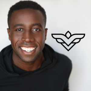 Head shot of Michael Odokara with NKEENE logo