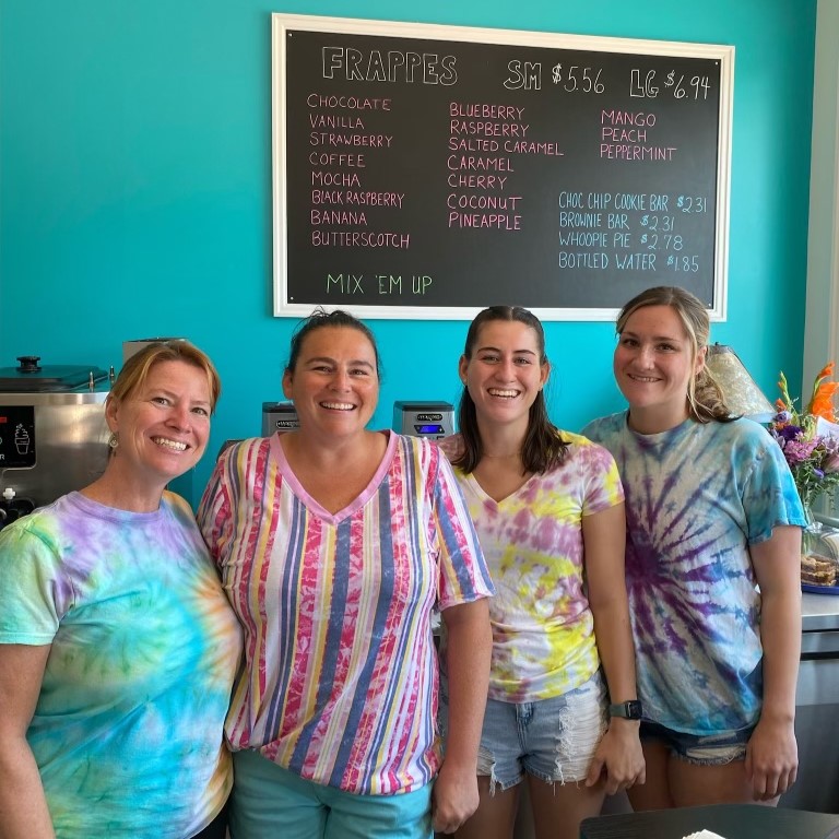 Frappe Shoppe Employees inside